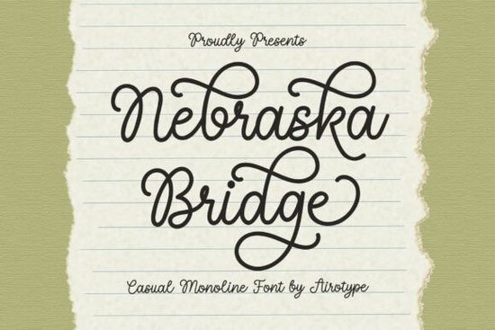 Nebraska Bridge Font